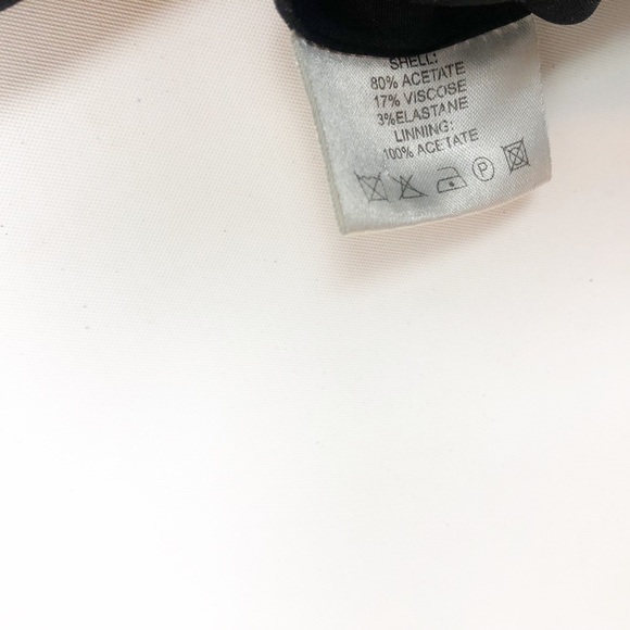 REISS Black Satin Pencil Skirt Exposed Zipper 4 - Picture 8 of 8